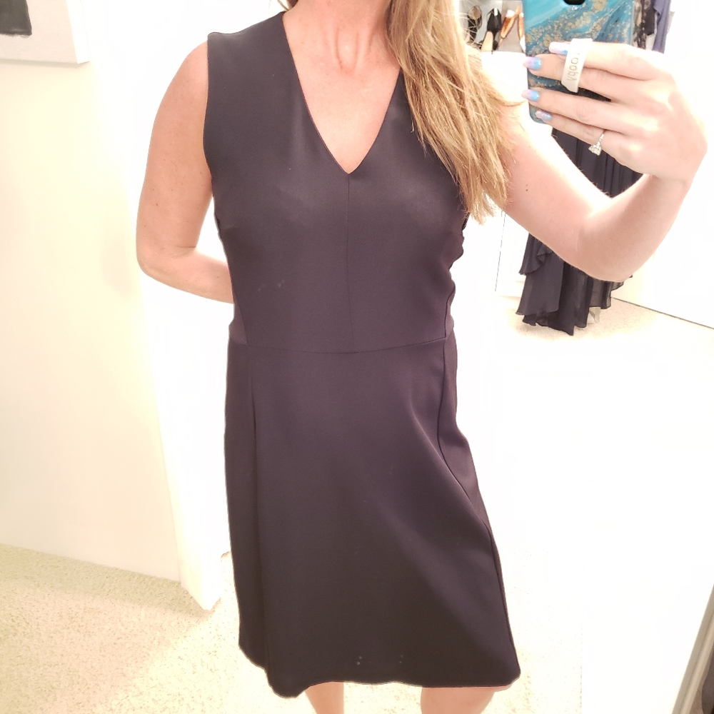 MM Lafleur Black Dress Annie Sheath Career Size 12